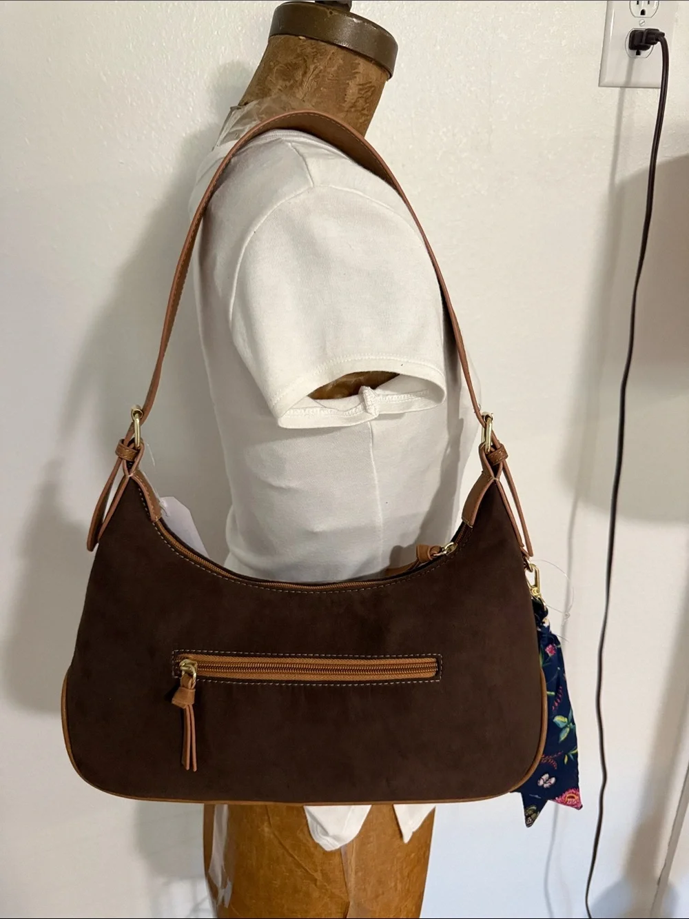 Multisac brown suede
